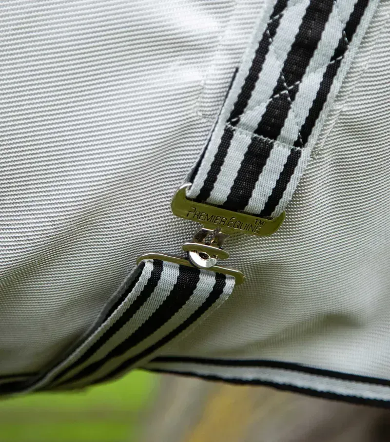 Premier Equine ShowerTex Fly Rug With Surcingles in Green-4