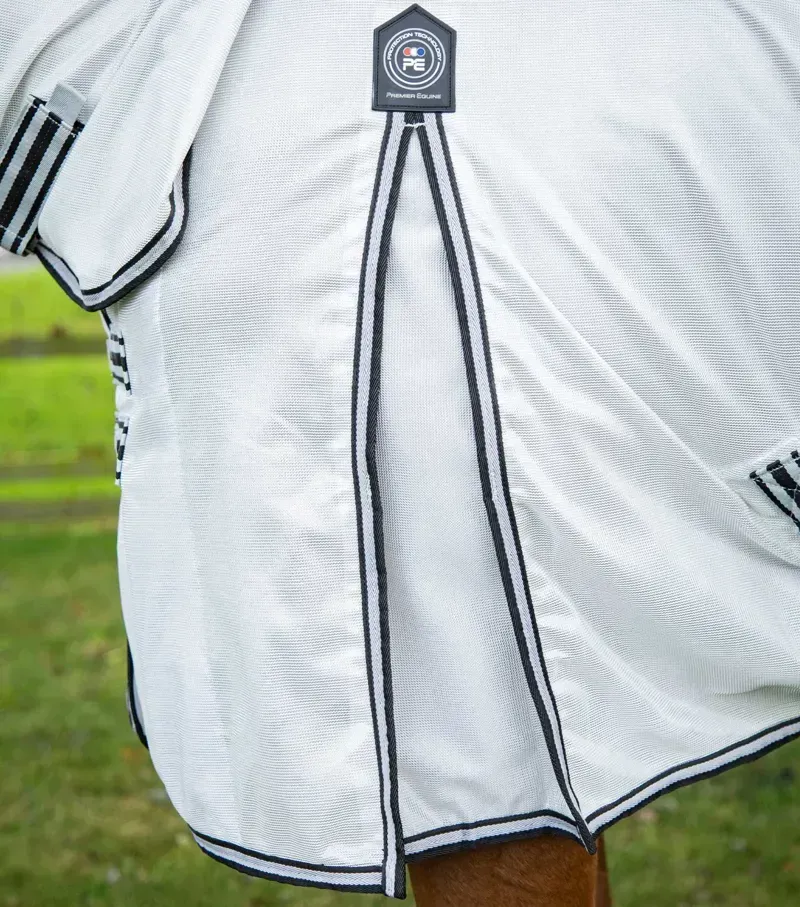 Premier Equine ShowerTex Fly Rug With Surcingles in Green-3