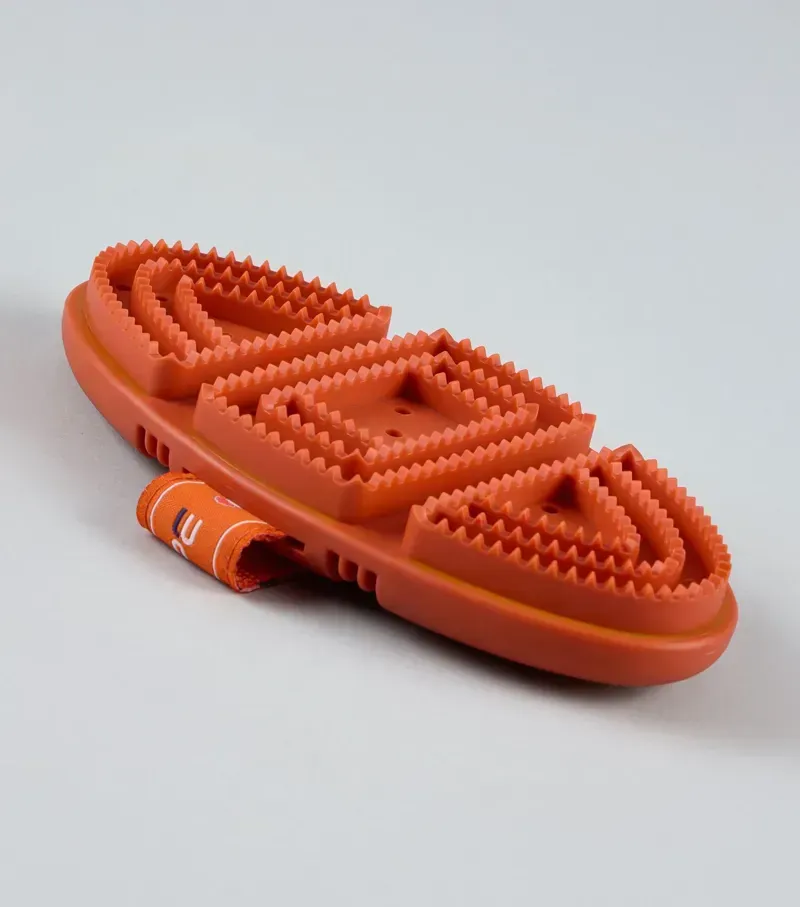 Premier Equine Soft-Touch Flexi Curry Comb in Orange Amber