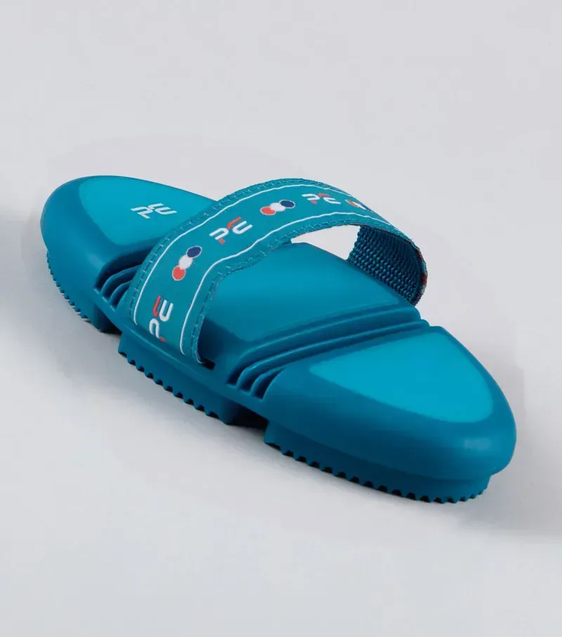 Premier Equine Soft-Touch Flexi Curry Comb in Med Blue Peacock-1