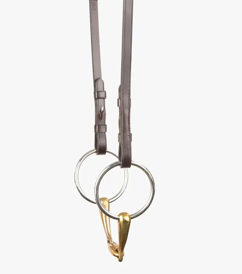 Premier Equine Cheek Pieces Pair in Brown-2