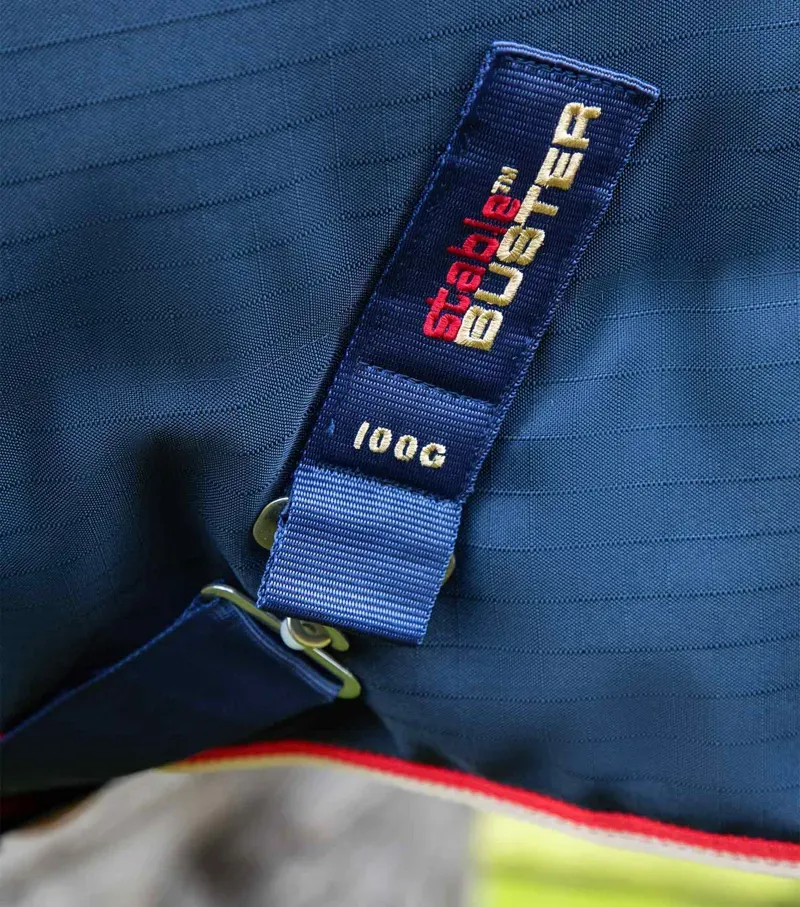 Stable Buster 100g Stable Rug With Neck Cover / Navy-3