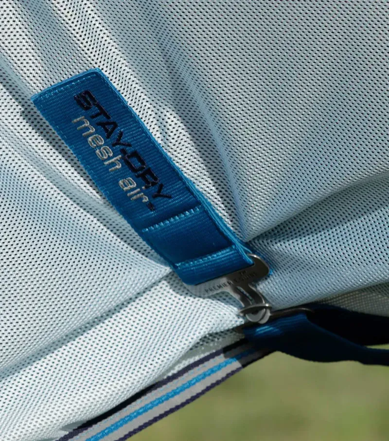 Stay-Dry Mesh Air Fly Rug With Surcingles / Blue-4