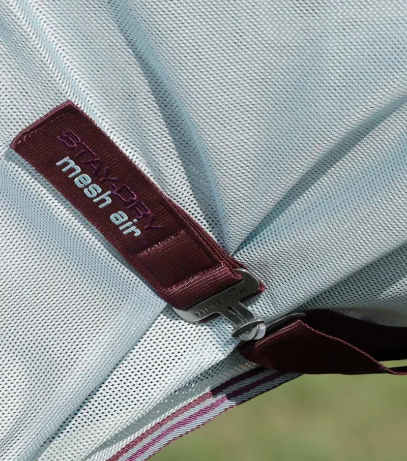 Stay-Dry Mesh Air Fly Rug With Surcingles / Wine-3