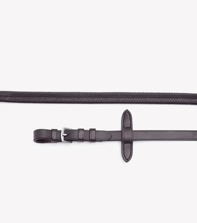 Premier Equine 5/8 inch Stefano Rubber Reins in Brown