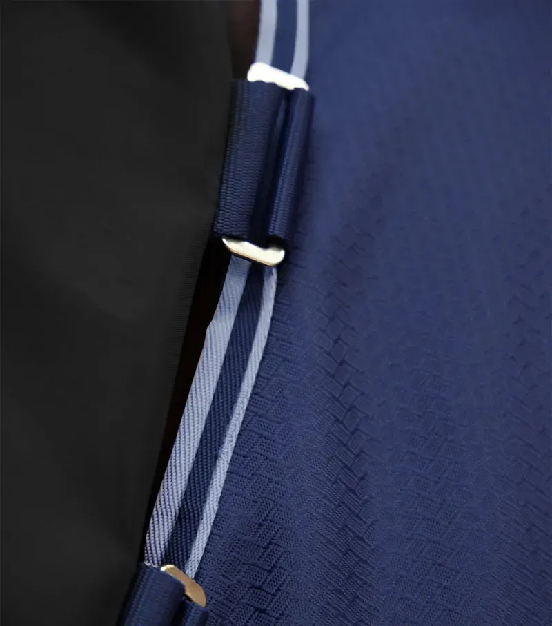 Premier Equine Stratus 600D Series 200g 7'0 Turnout Rug With Classic Neck Cover in Navy-2