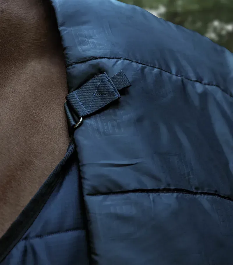 Premier Equine 200g Stratus Stable Rug With Neck Cover in Navy-2