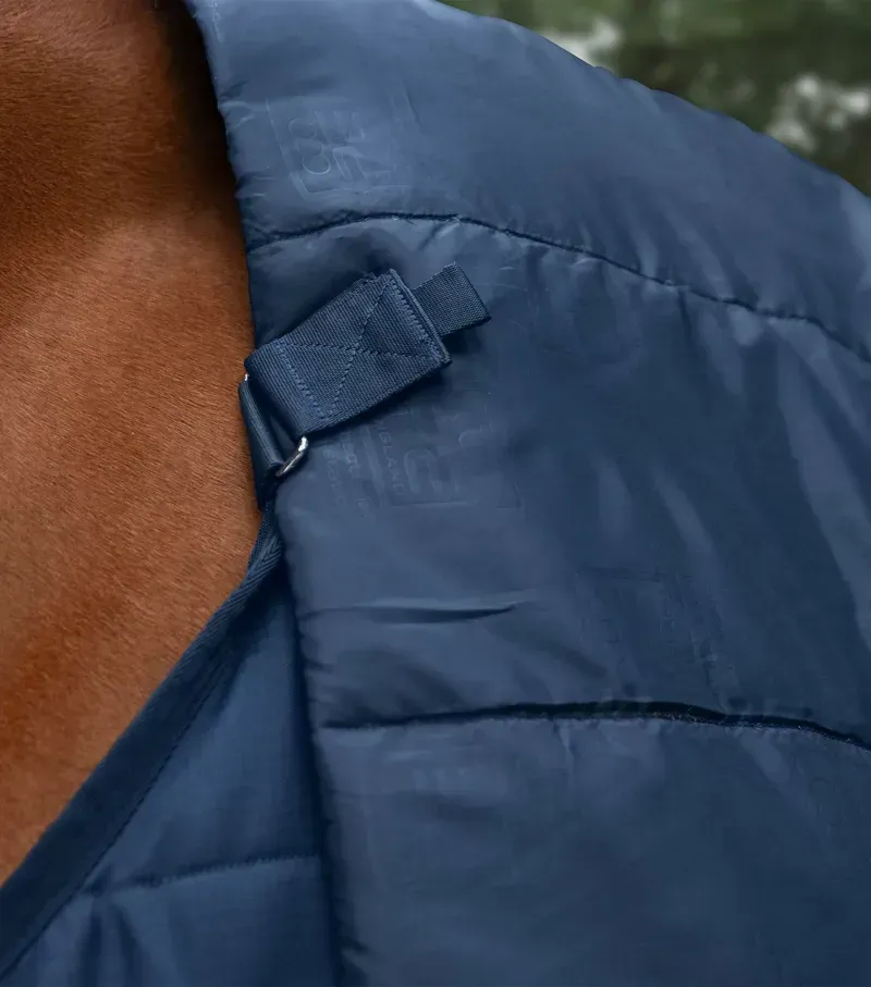 Premier Equine 400g Stratus Stable Rug With Neck Cover in Navy-3