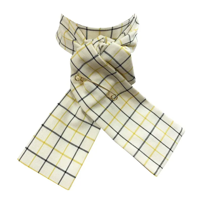 Equetech Tattersall Checked Stock in Yellow