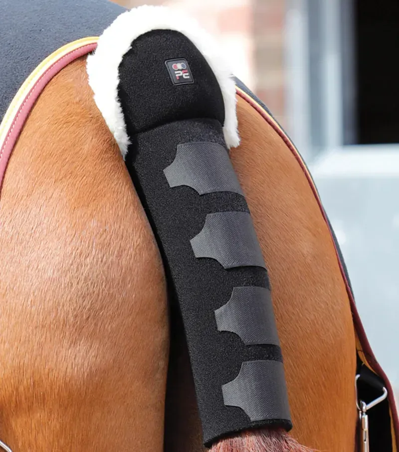 Premier Equine Techno Wool Anti-Slip Tail Guard in Black