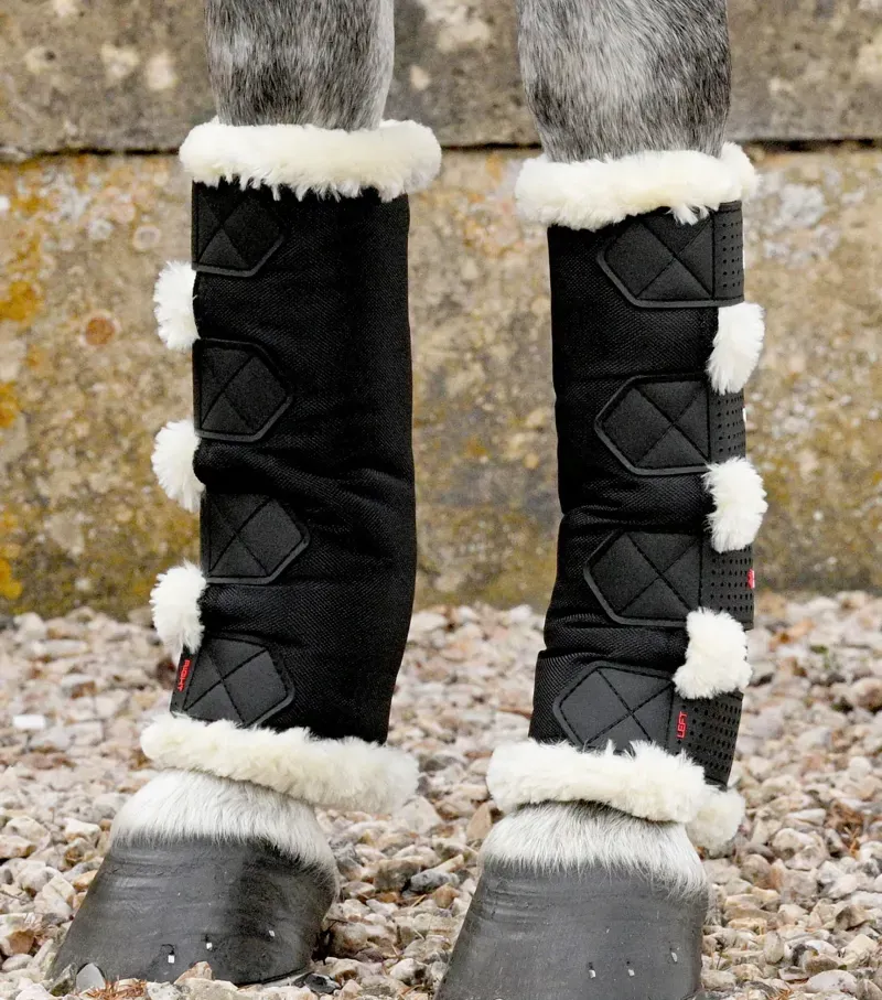 Premier Equine Int. Ltd. Techno Wool Travel Boots in Black-2