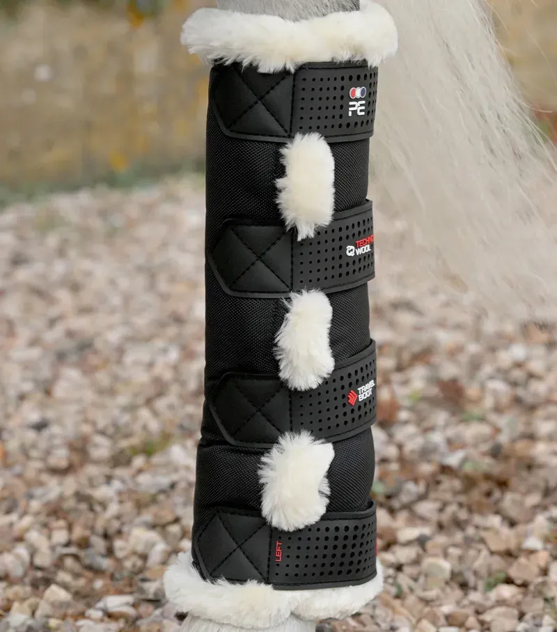 Premier Equine Int. Ltd. Techno Wool Travel Boots in Black-3