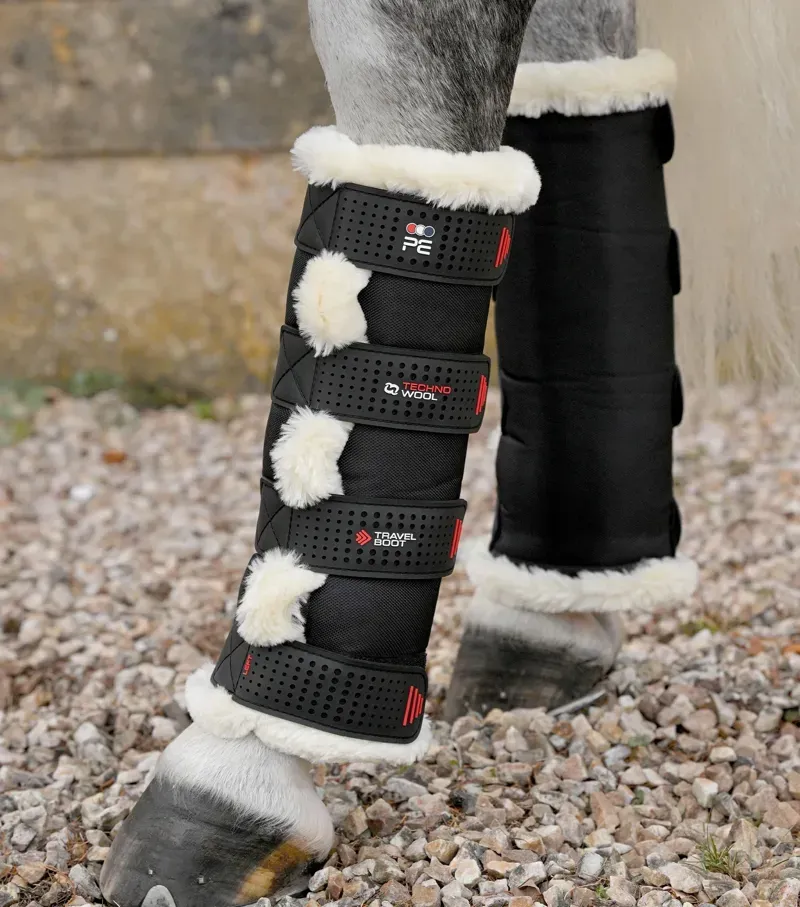 Premier Equine Int. Ltd. Techno Wool Travel Boots in Black-1