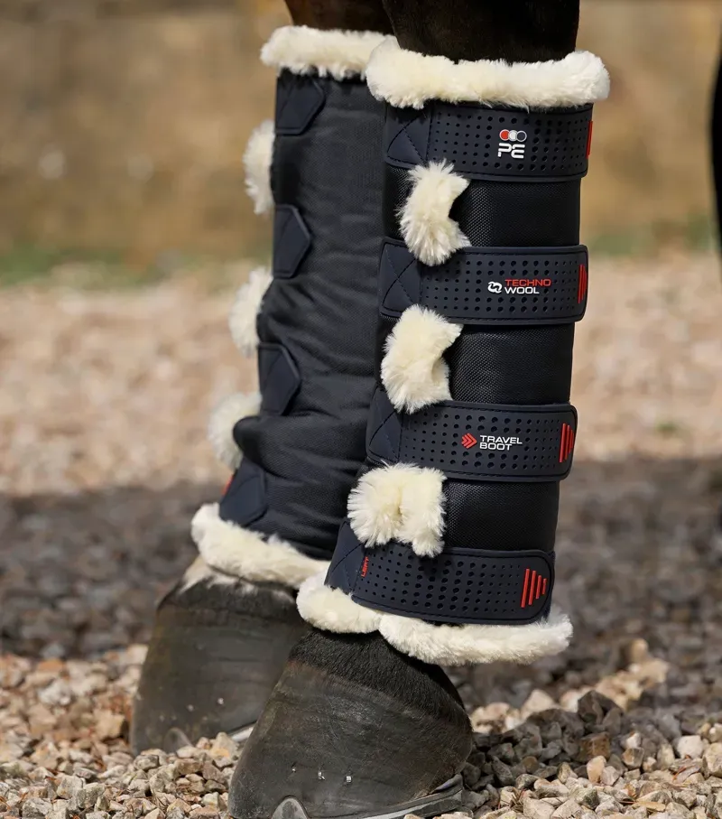 Premier Equine Int. Ltd. Techno Wool Travel Boots in Navy-4