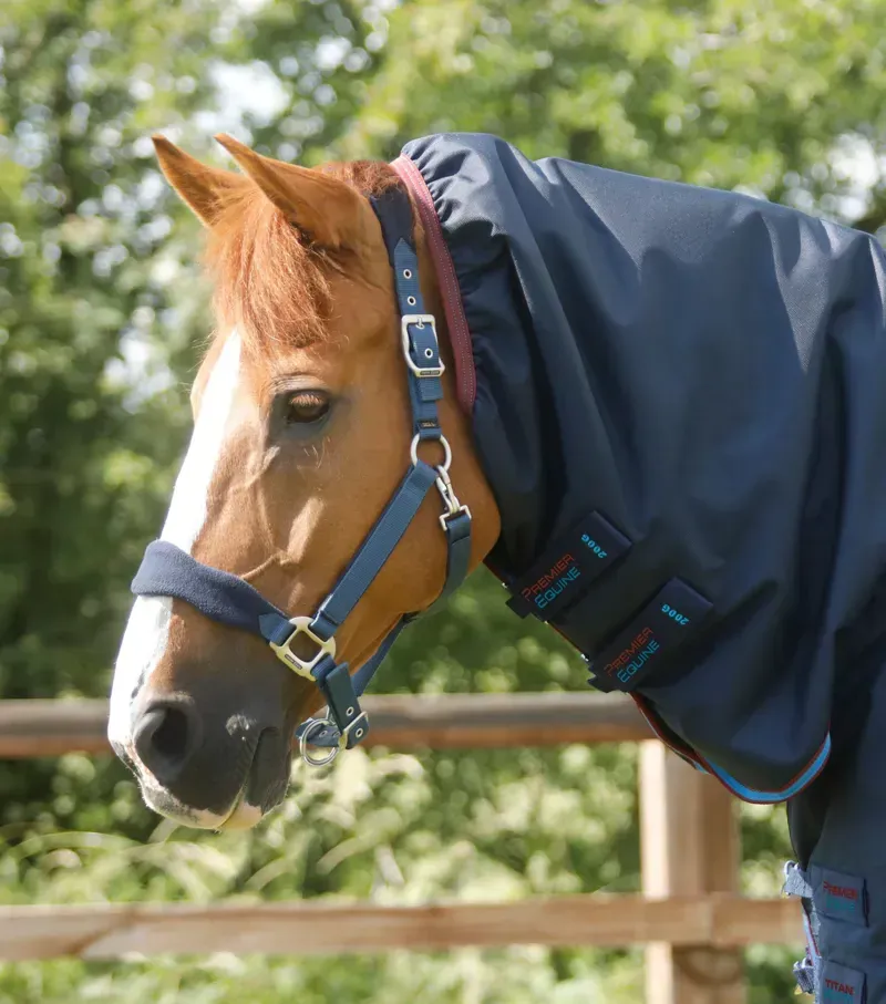 Premier Equine Titan Storm 200g Combo Turnout Rug with Snug-Fit Neck in Navy-1