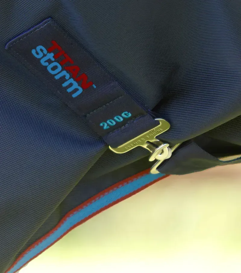 Premier Equine Titan Storm 200g Combo Turnout Rug with Snug-Fit Neck in Navy-3