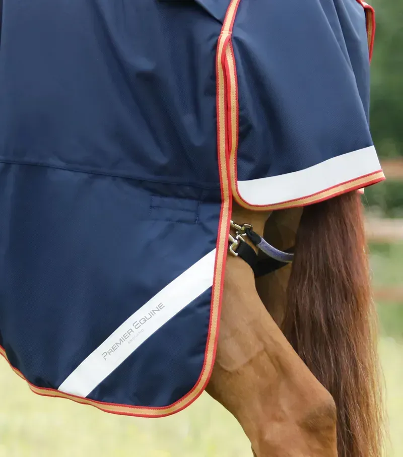 Premier Equine Titan Storm 450g Combo Turnout Rug with Snug-Fit Neck in Navy-4