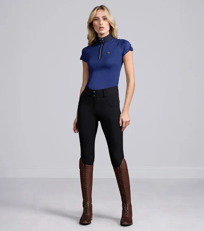 Premier Equine Int. Women's Size 24 Torino II Gel Full Seat Riding Breeches in Black