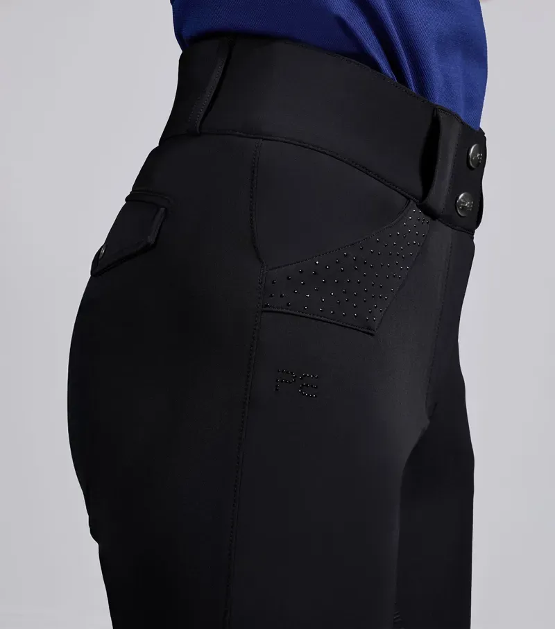 Premier Equine Int. Women's Size 32 Torino II Gel Full Seat Riding Breeches in Black-2