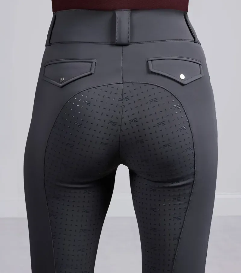 Premier Equine Int. Women's Size 26 Torino II Gel Full Seat Riding Breeches in Anthracite-3