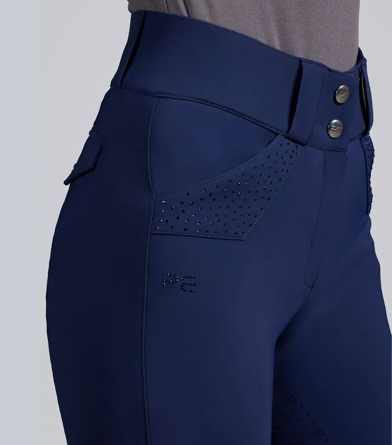 Premier Equine Int. Women's Size 32 Torino II Gel Full Seat Riding Breeches in Navy-2