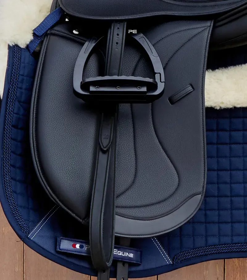 Premier Equine Int. Traditional Stirrup Leathers 145cm in Black-2