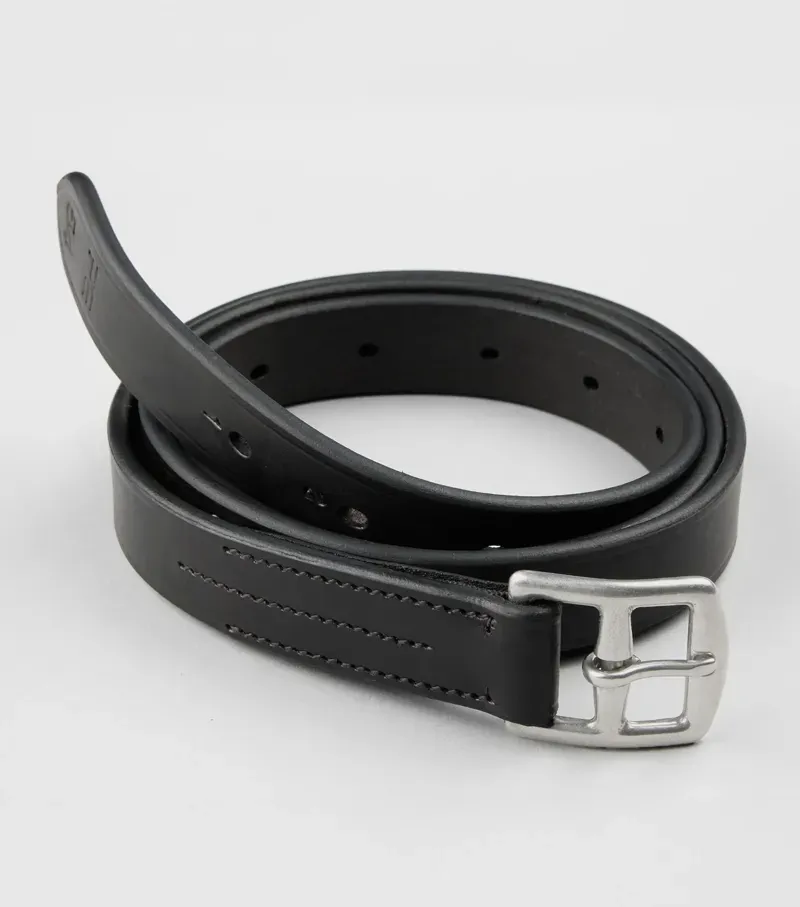 Premier Equine Int. Traditional Stirrup Leathers 145cm in Black