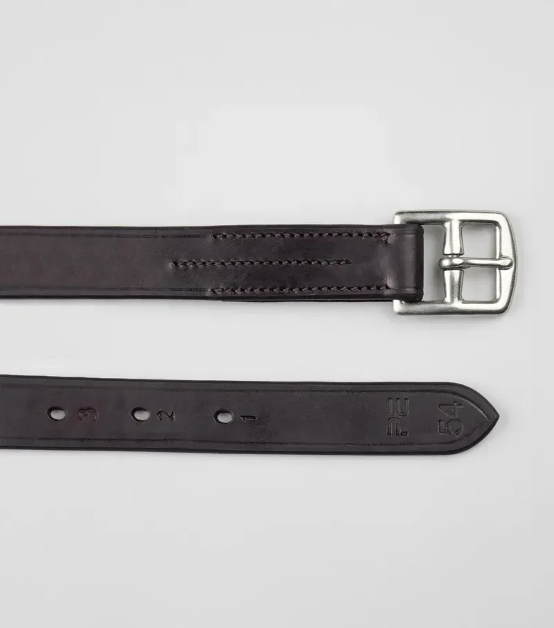Premier Equine Int. Traditional Stirrup Leathers 145cm in Dark Havana-1