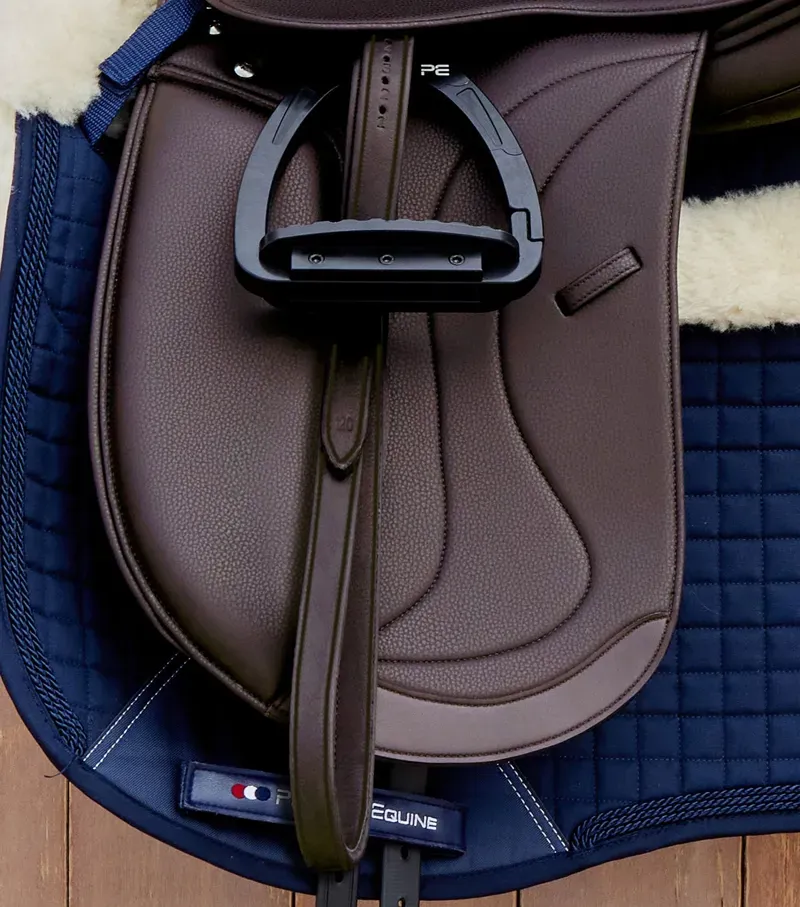Premier Equine Int. Traditional Stirrup Leathers 145cm in Dark Havana-3