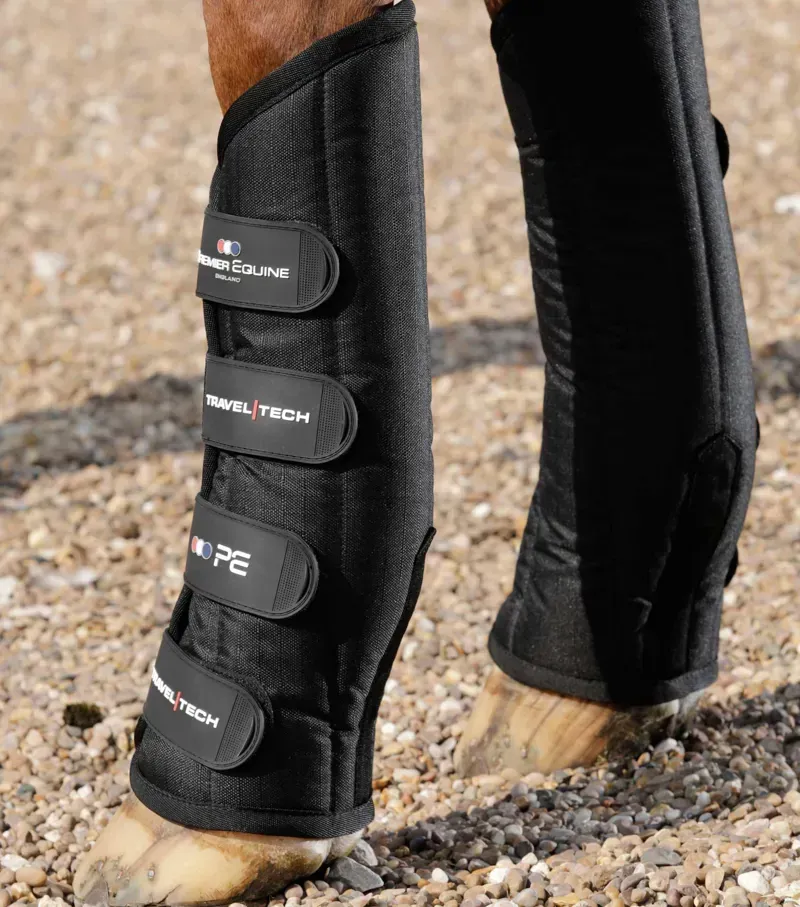 Premier Equine Travel-Tech Travel Boots in Black-2