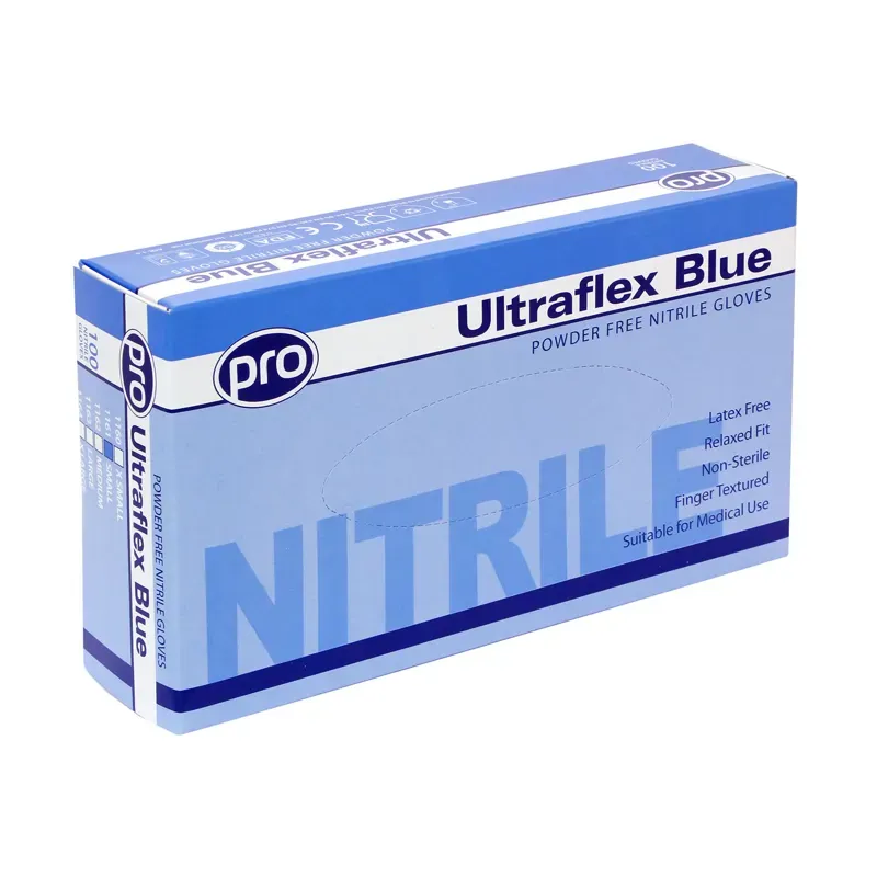 Nitrile Powder Free Gloves - X 100 Pack BLUE