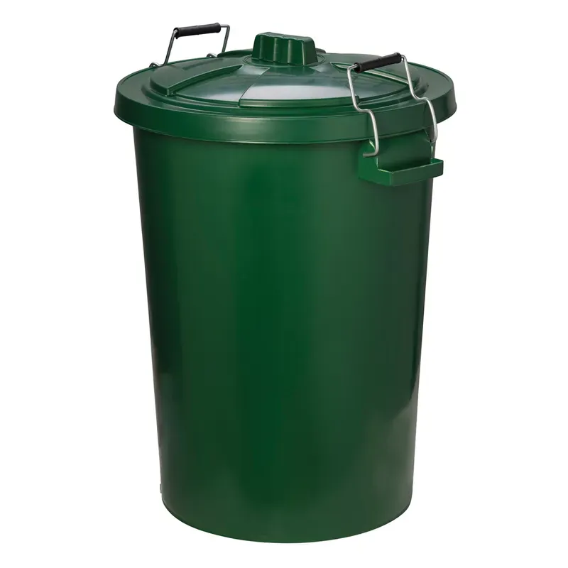 ProStable 85l Dustbin w/Locking Lid in Green