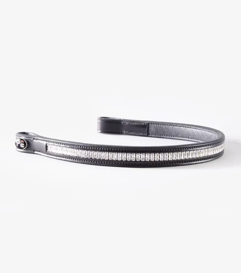 Premier Equine Trovare Crystal Browband in Black