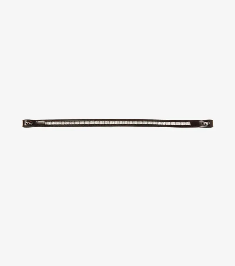 Premier Equine Trovare Crystal Browband in Brown-1