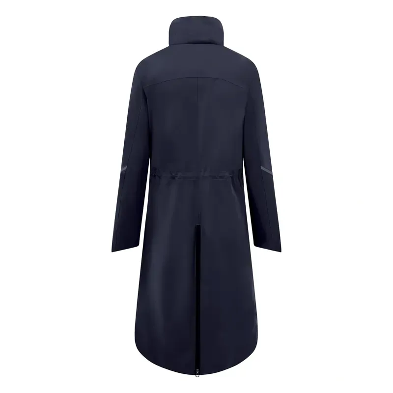 Equetech Utopia Luxe Long Waterproof Riding Coat in Navy-2