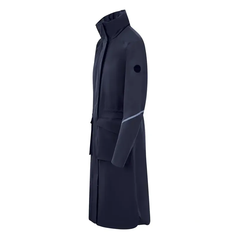 Equetech Utopia Luxe Long Waterproof Riding Coat in Navy-1