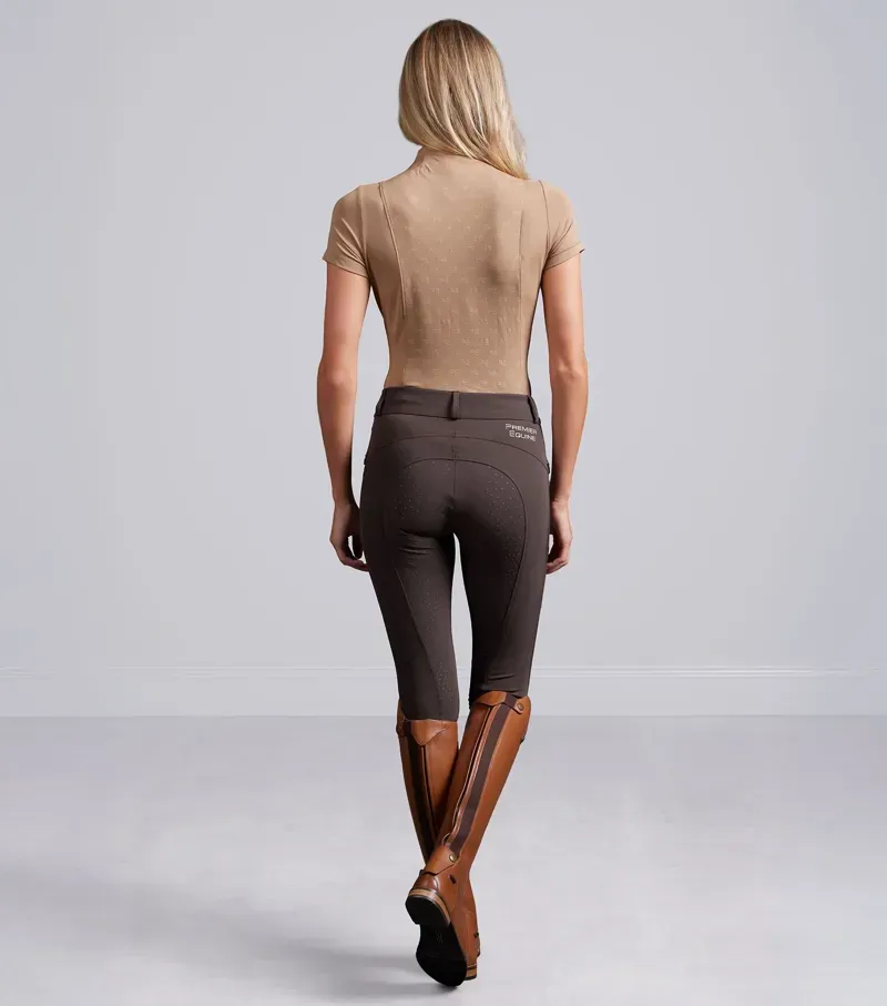Premier Equine Int. Women's Size 32 Valerius Gel Full Seat Riding Breeches in Brown-1