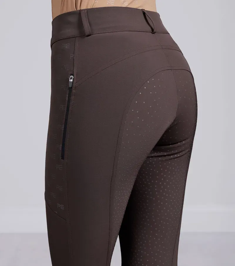Premier Equine Int. Women's Size 34 Valerius Gel Full Seat Riding Breeches in Brown-4