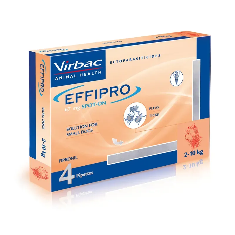 Virbac Effipro Spot On for Small Dogs - 2-10kg - 4 pipettes