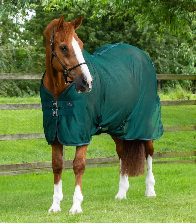 Premier Equine 5'9 Ventoso Mesh Cooler in Green