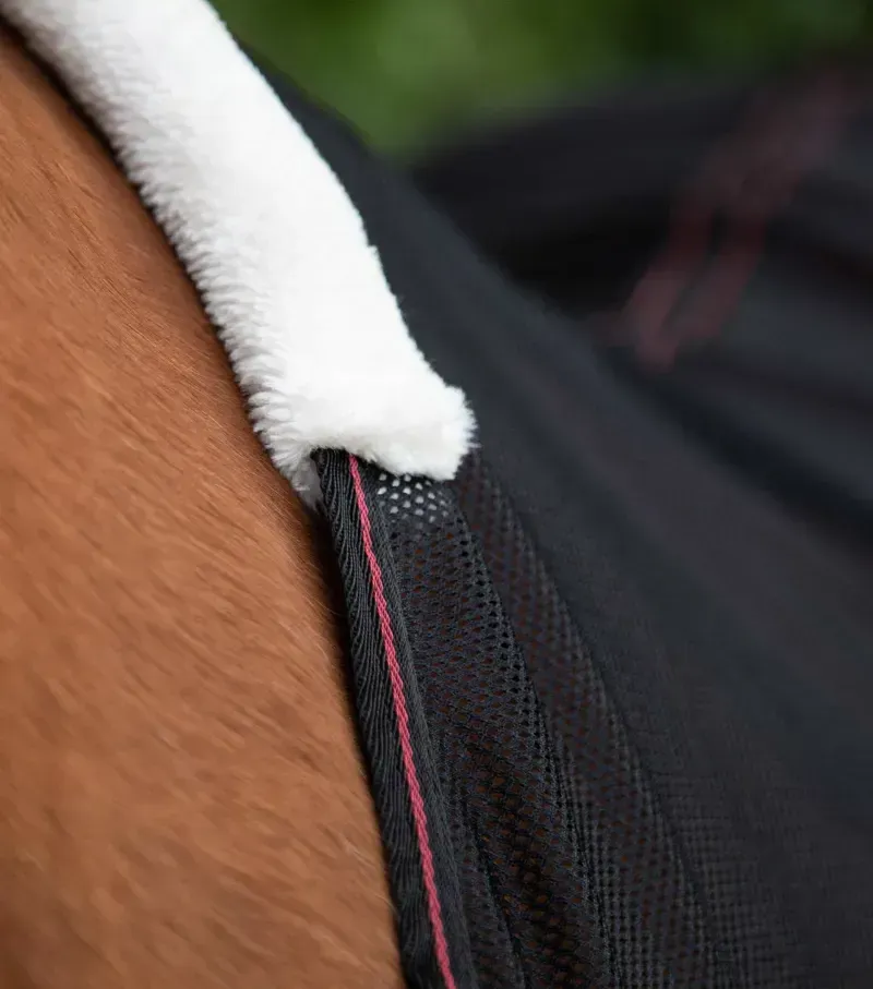 Premier Equine Ventoso Mesh Cooler in Black-1