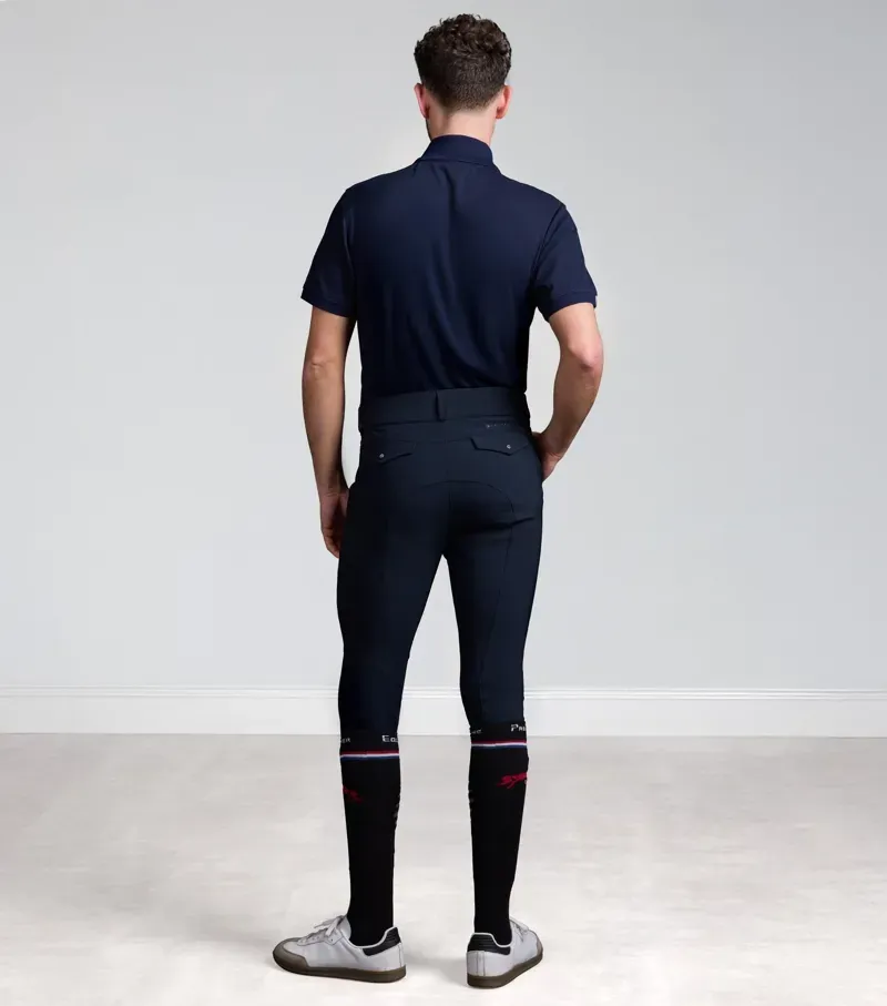 Premier Equine Int. Men's Size 30 Verismo Gel Knee Riding Breeches in Navy-3