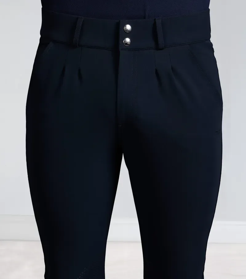 Premier Equine Int. Men's Size 26 Verismo Gel Knee Riding Breeches in Navy-3