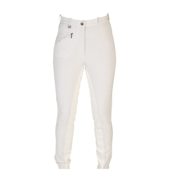 Hy Performance Style Ladies Breeches in White