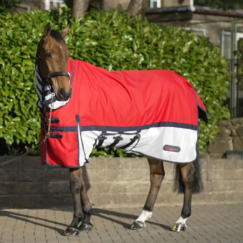 Whitaker 4'3 Rastrick Airflow Combo Turnout Rug in Red
